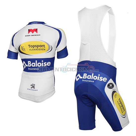 Abbigliamento Sport Vlaanderen Baloise 2017 Manica Corta E Pantaloncino Con Bretelle bianco e giallo - Clicca l'immagine per chiudere